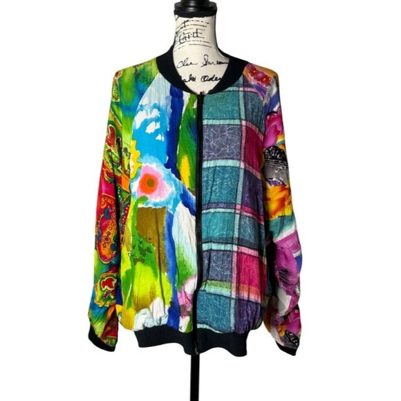 Jams World Surf Line Hawaii Jacket Colorful Vintage 80s 90s